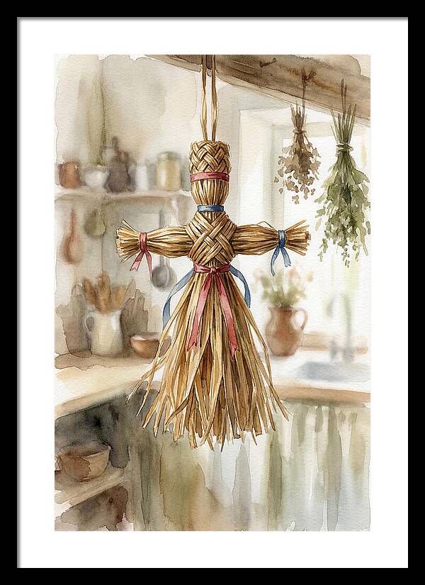Old Wooden Corn Dolly