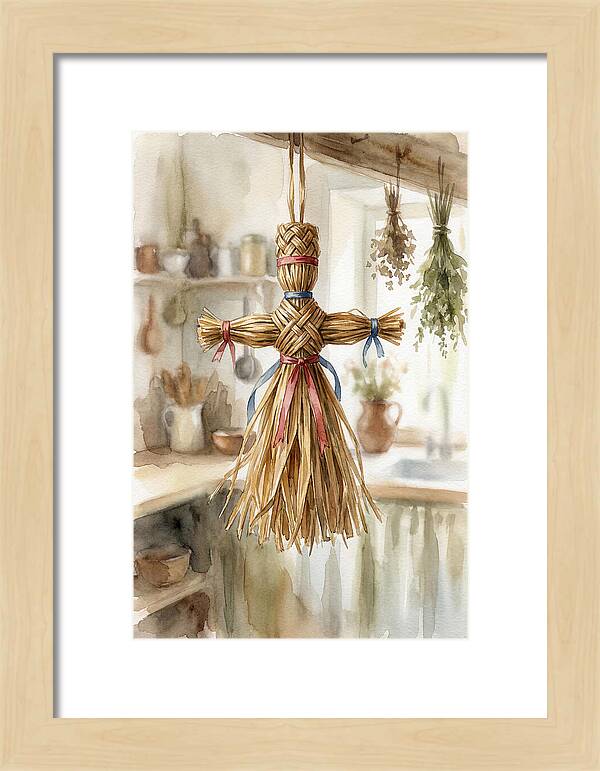 Old Wooden Corn Dolly