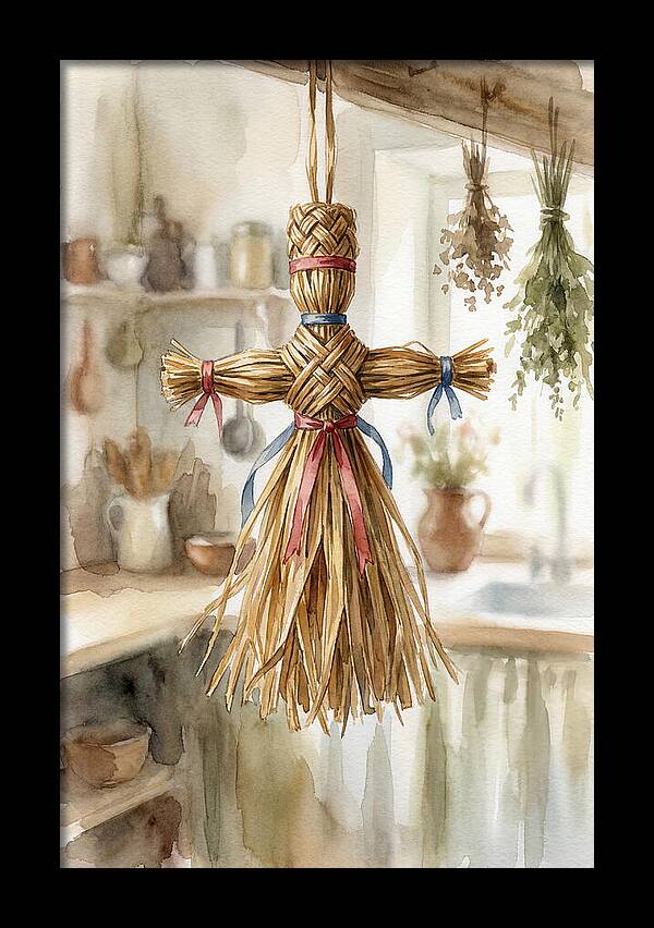Old Wooden Corn Dolly