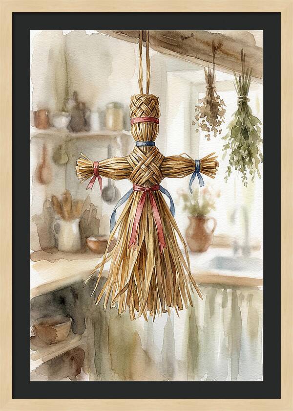 Old Wooden Corn Dolly