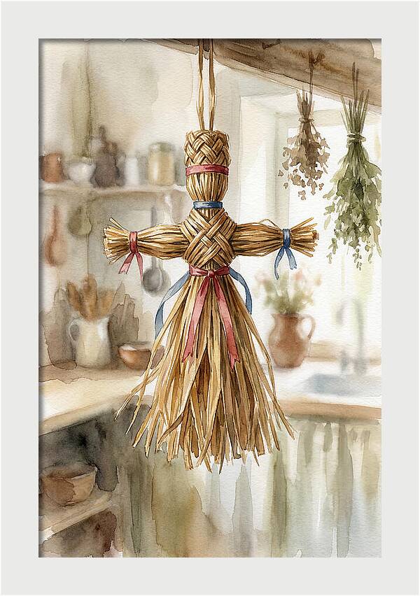 Old Wooden Corn Dolly