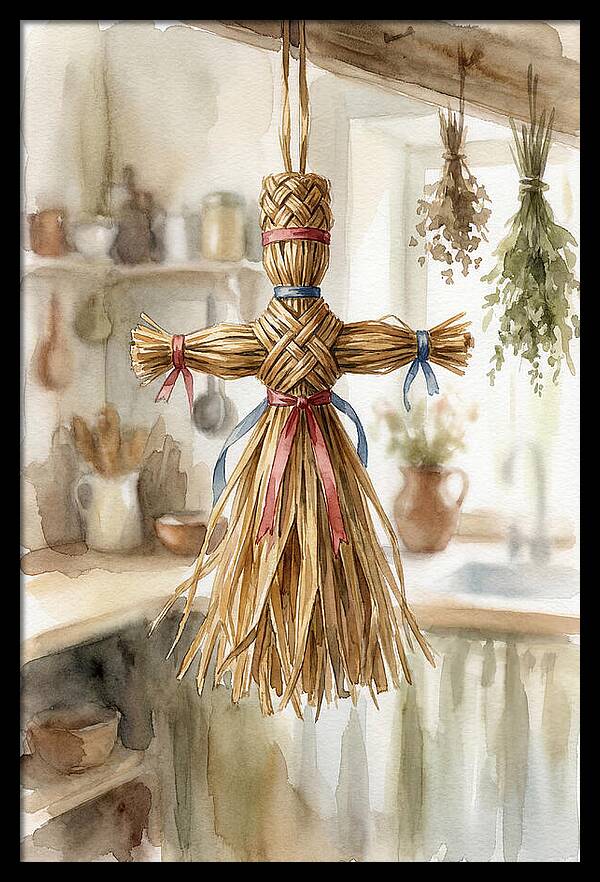 Old Wooden Corn Dolly