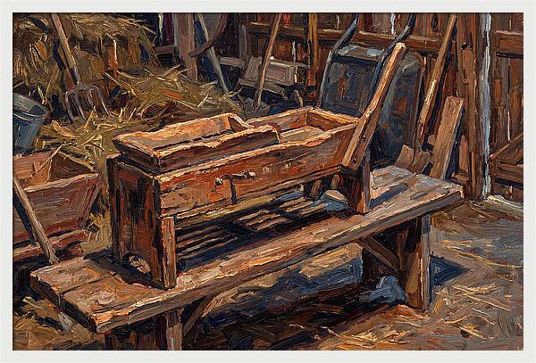 Old Wooden Corn Sheller