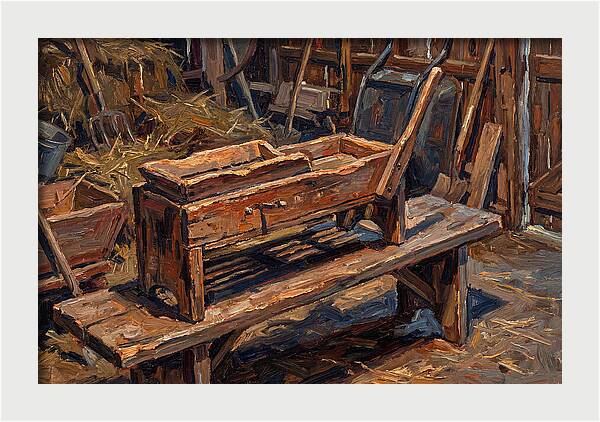 Old Wooden Corn Sheller