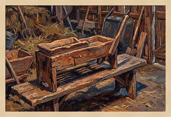 Old Wooden Corn Sheller