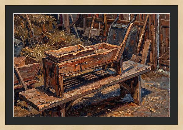Old Wooden Corn Sheller