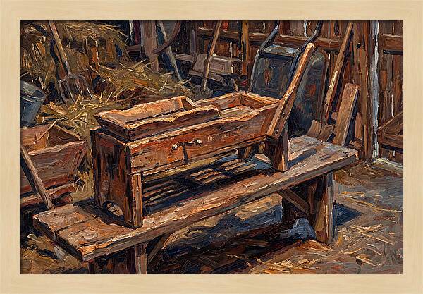Old Wooden Corn Sheller