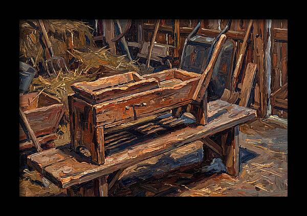 Old Wooden Corn Sheller