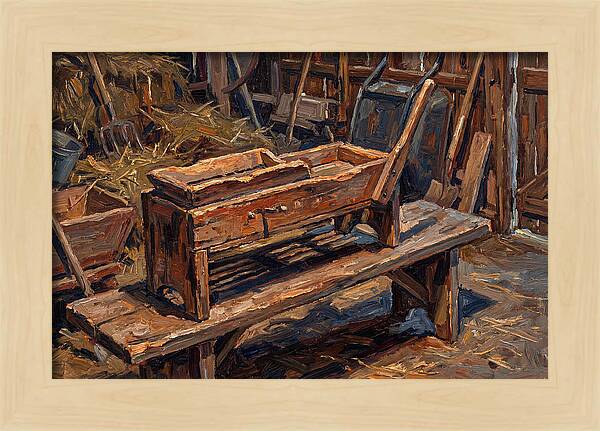 Old Wooden Corn Sheller