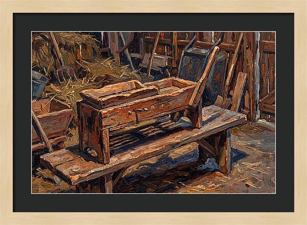 Old Wooden Corn Sheller