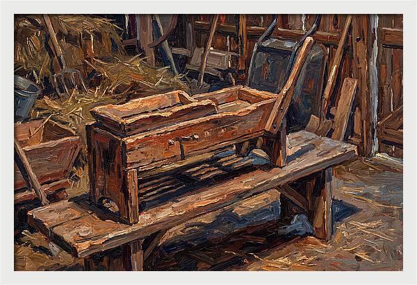 Old Wooden Corn Sheller
