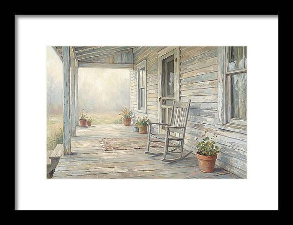 Old Wooden Farmhouse Porch