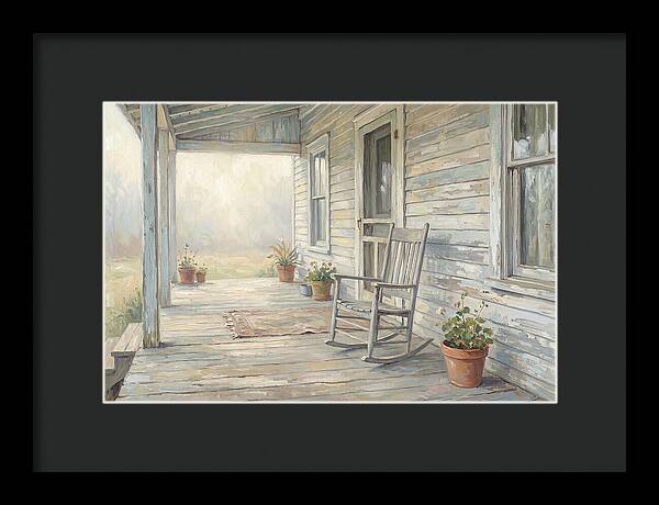 Old Wooden Farmhouse Porch