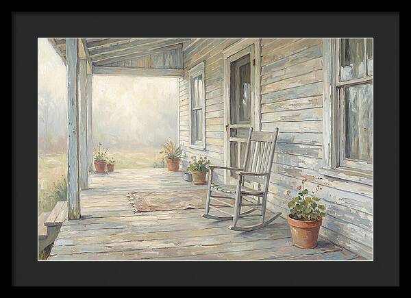 Old Wooden Farmhouse Porch