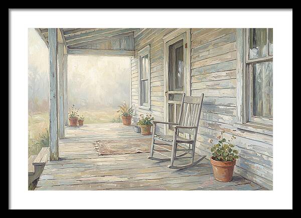 Old Wooden Farmhouse Porch