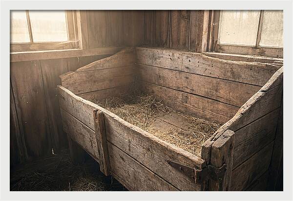 Old Wooden Feed Bin
