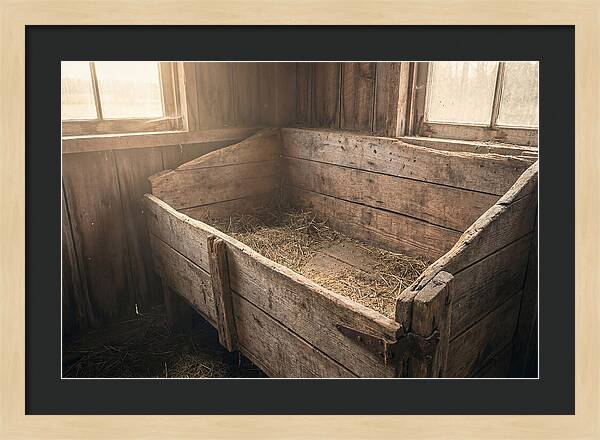 Old Wooden Feed Bin