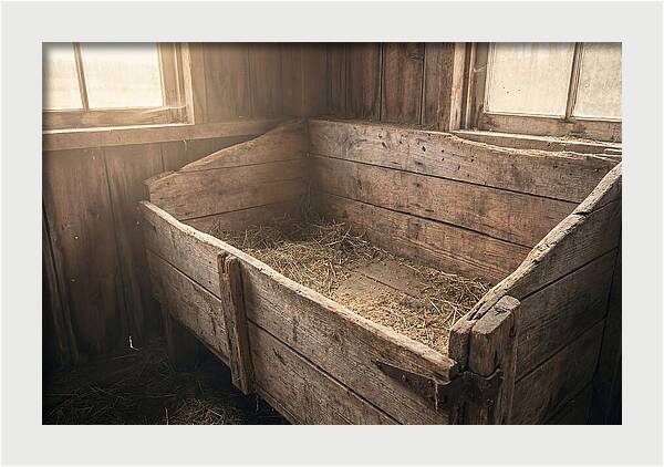 Old Wooden Feed Bin