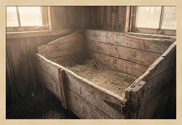 Old Wooden Feed Bin