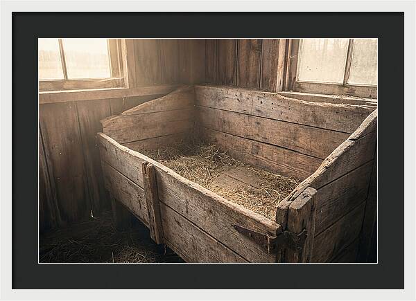 Old Wooden Feed Bin