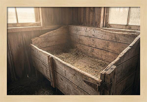Old Wooden Feed Bin