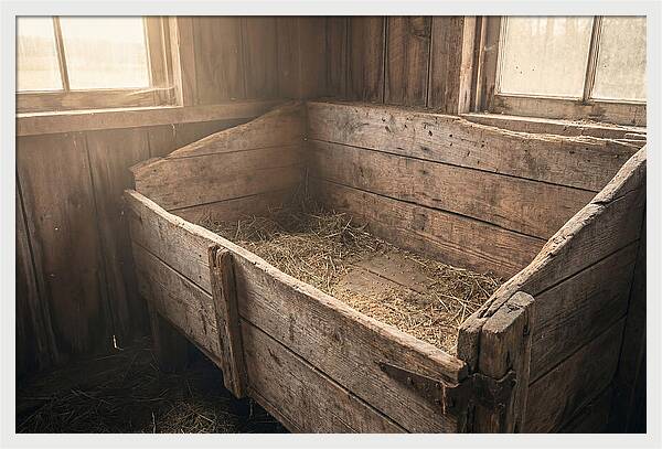 Old Wooden Feed Bin