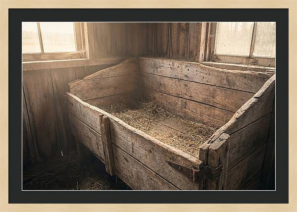 Old Wooden Feed Bin