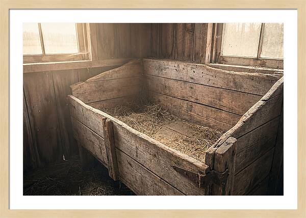 Old Wooden Feed Bin