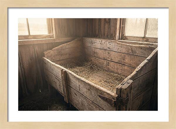 Old Wooden Feed Bin