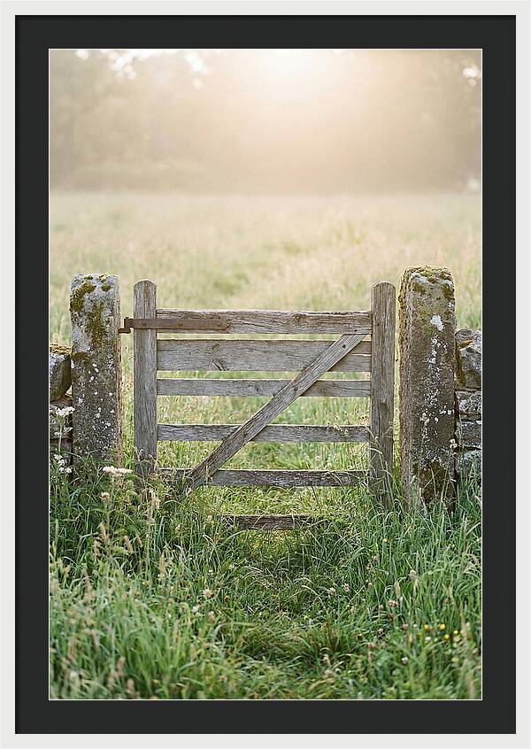 Old Wooden Gate In Nature