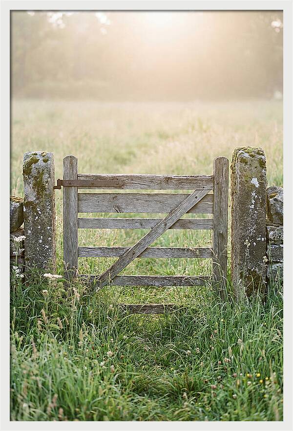 Old Wooden Gate In Nature