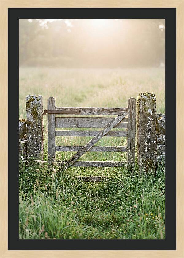 Old Wooden Gate In Nature
