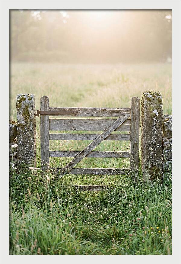 Old Wooden Gate In Nature