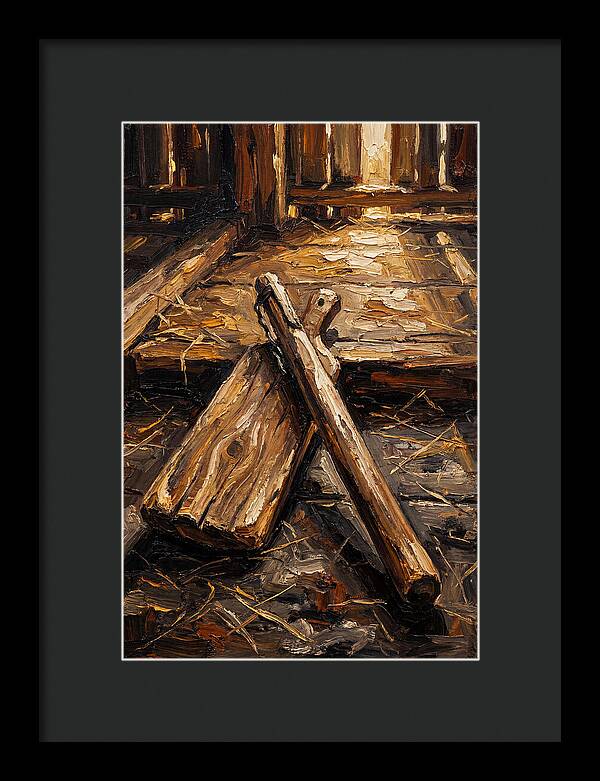 Old Wooden Grain Flail