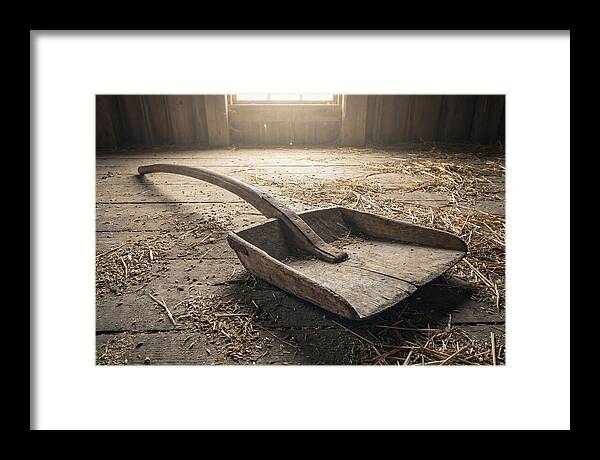 Old Wooden Grain Shovel