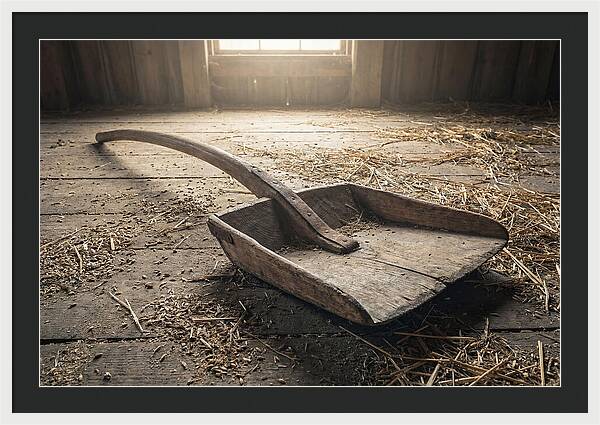 Old Wooden Grain Shovel