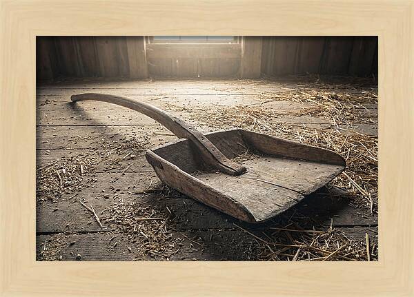 Old Wooden Grain Shovel