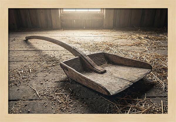 Old Wooden Grain Shovel
