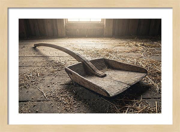 Old Wooden Grain Shovel