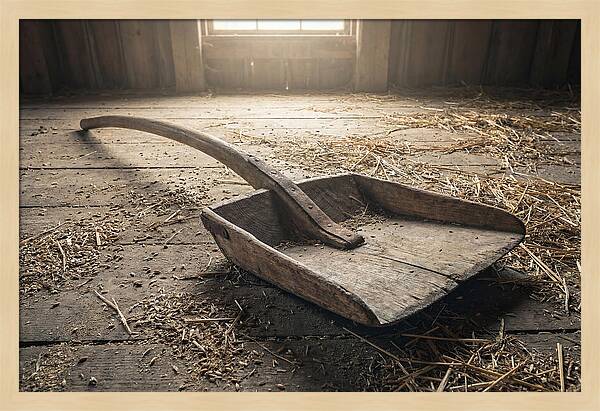 Old Wooden Grain Shovel