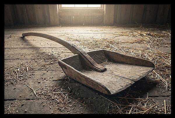 Old Wooden Grain Shovel