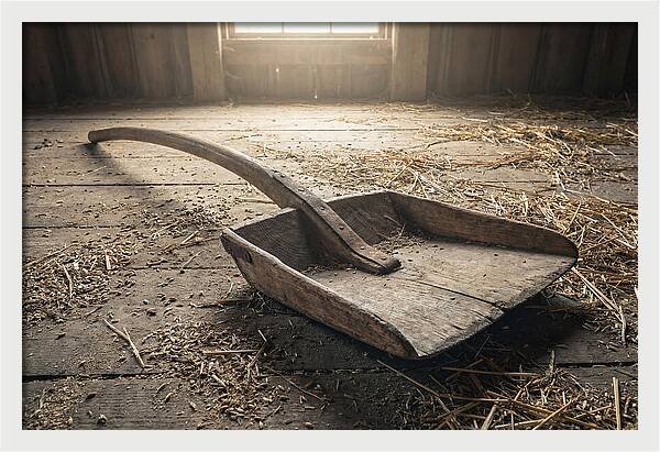 Old Wooden Grain Shovel