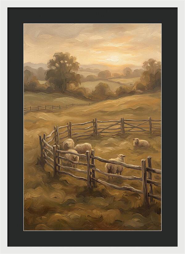 Old Wooden Hurdles Fencing Sheep Pen