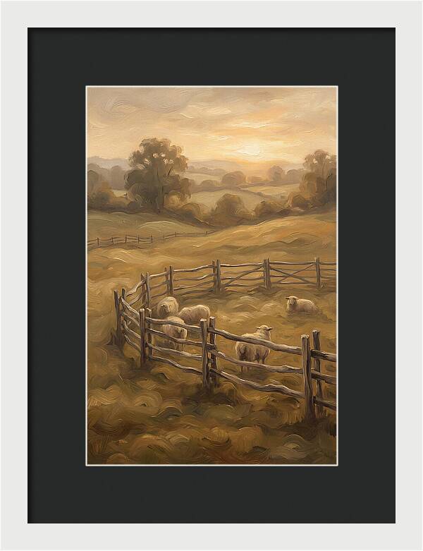 Old Wooden Hurdles Fencing Sheep Pen