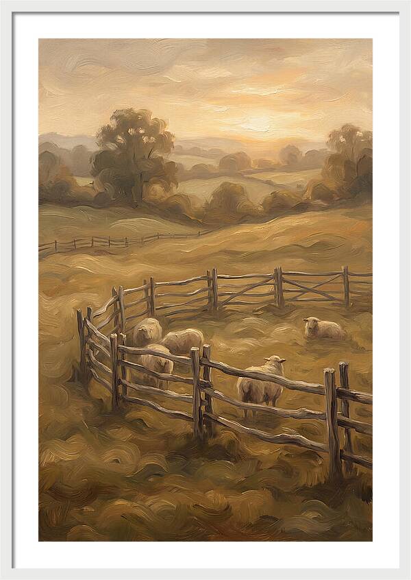 Old Wooden Hurdles Fencing Sheep Pen