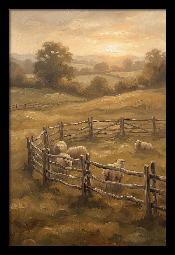 Old Wooden Hurdles Fencing Sheep Pen