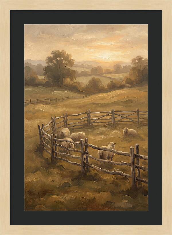 Old Wooden Hurdles Fencing Sheep Pen