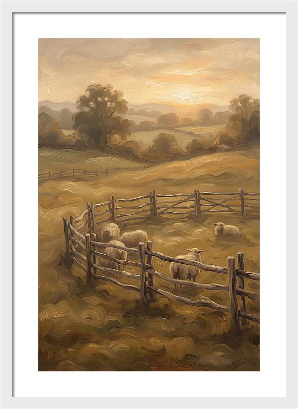 Old Wooden Hurdles Fencing Sheep Pen