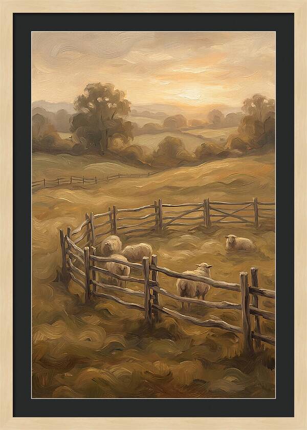 Old Wooden Hurdles Fencing Sheep Pen