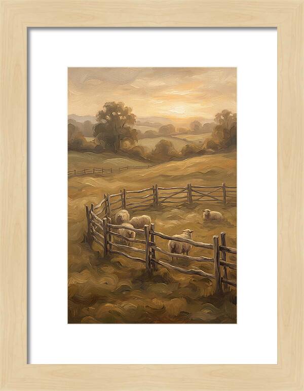 Old Wooden Hurdles Fencing Sheep Pen